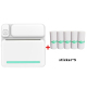 Mini Imprimante Bluetooth Sans Encre Imprimante De Poche Pour Devoirs Étudiants Photos Vintage Mémos Batterie Rechargeable