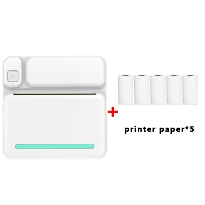 Mini Imprimante Bluetooth Sans Encre Pour Étudiants Photos Vintage Et Mémos - www.yonis-shop.com