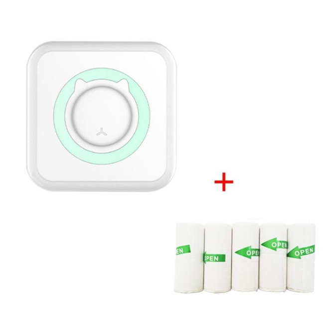 Mini Imprimante Bluetooth Sans Encre Pour Étiquettes Et Photos Haute Définition Compacte Et Portable Avec Batterie Longue Dur...