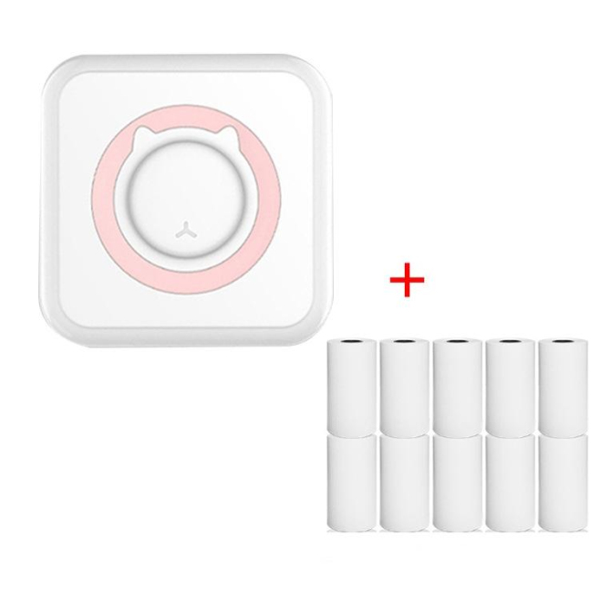 Mini Imprimante Bluetooth Sans Encre Pour Étiquettes Et Photos Haute Définition Rose Compacte Et Portable - www.yonis-shop.com