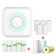 Mini Imprimante Bluetooth Sans Encre Pour Étiquettes Et Photos Haute Définition Avec Batterie Longue Durée Inclut Stickers Et Papier