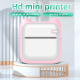 Mini Imprimante Thermique Bluetooth Portable Rose Avec 5 Rouleaux de Papier Impression Haute Qualité 200DPI Compacte et Facil...