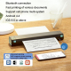 Mini Imprimante Bluetooth Sans Fil Portable Haute Résolution 203DPI Impression Rapide 13-15MM/S Batterie 1200mAh Compatible A...