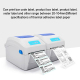 Mini Imprimante Thermique Bluetooth USB Haute Vitesse Jusqu'à 8 Pouces Par Seconde Pour Étiquettes Et Codes-Barres - www.yoni...