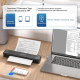 Mini Imprimante Portable Bluetooth Thermique A4 A5 B5 Double Face Rechargeable USB-C Légère et Compacte - www.yonis-shop.com