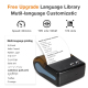 Mini Imprimante Portable Bluetooth 80mm Haute Vitesse Impression Thermique Longue Autonomie - www.yonis-shop.com