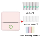 Mini Imprimante Bluetooth Sans Encre Portable Rose Pour Étudiants Avec Papier Et Autocollants Inclus - www.yonis-shop.com