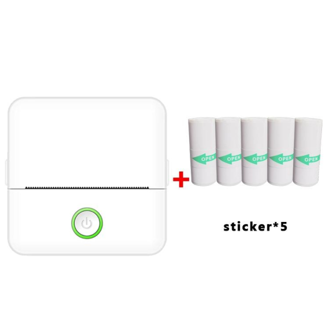 Mini Imprimante Portable Sans Encre Bluetooth 200DPI Pour Étudiants Et Maison - www.yonis-shop.com