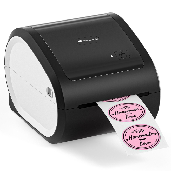 Mini Imprimante Thermique Bluetooth Sans Fil Pour Étiquettes D'Adresse Et Codes-Barres Rose Blanche - www.yonis-shop.com