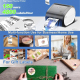 Mini Imprimante Thermique Bluetooth Sans Fil Pour Étiquettes D'Adresse Et Codes-Barres Rose Blanche - www.yonis-shop.com