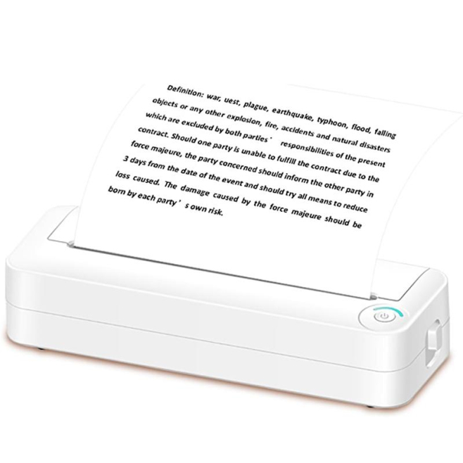 Mini Imprimante Bluetooth Sans Encre A4 Portable Pour Étudiants Bureau Maison Photos - www.yonis-shop.com