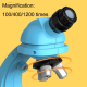 Microscope HD 1200X Pour Enfants Avec Connexion Mobile Et Lumière Intelligente - www.yonis-shop.com
