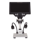 Microscope Électronique Portable Avec Écran LCD 7 Pouces Grossissement Continu 1-1200 Fois Batterie 3000mAh Système Multiling...