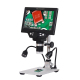Microscope Électronique Portable Avec Écran LCD 7 Pouces Grossissement Continu 1-1200 Fois Batterie 3000mAh Système Multiling...