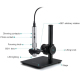 Microscope Électronique HD Pour Réparation Téléphone Portable Avec Grossissement 50-500X Et Distance De Travail 200mm - www.y...