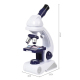Microscope Éducatif Pour Étudiants Avec Grossissement 80x 200x 450x Et Lentilles Multicolores - www.yonis-shop.com