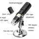 Microscope WiFi USB Digital Grossissement 50-1000x LED 8 Lumières Résolution 640x480P Portable 360 Degrés - www.yonis-shop.com