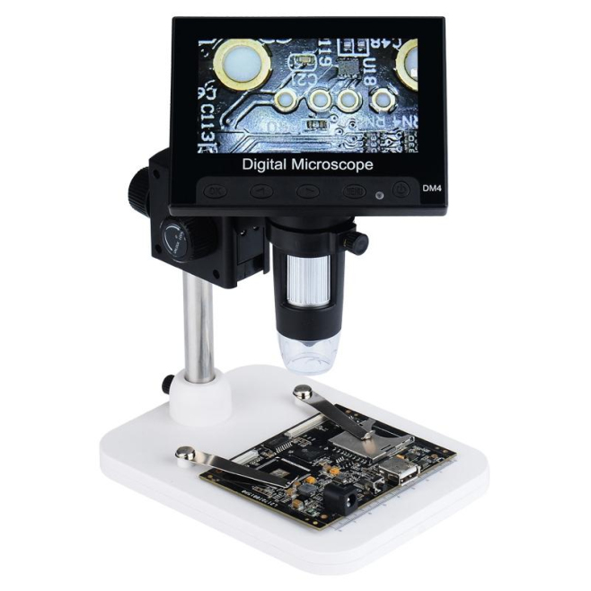Microscope Digital Industriel HD 720P Avec Écran 4.3 Pouces et Éclairage LED - www.yonis-shop.com