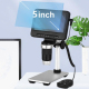 Microscope Electronique HD 2 Millions de Pixels Écran 5 Pouces WIFI Grossissement 500X/1000X LED Ajustable - www.yonis-shop.com