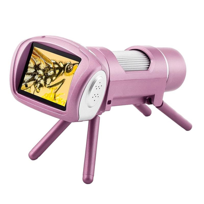 Microscope Enfant USB Électronique Avec Écran Intégré Et Lumières LED Ajustables - www.yonis-shop.com