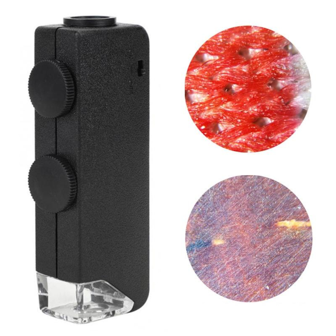 Microscope De Poche Avec Lumière LED Et Zoom Ajustable 60-100X Pour Bijoux Et Inspection - www.yonis-shop.com