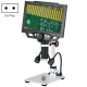 Microscope Électronique HD 1600X Grossissement Écran LCD 9 Pouces Lumière LED Ajustable