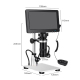 Microscope Numérique 1200X Avec Écran HD 7 Pouces Pour Inspection Multifonctionnelle - www.yonis-shop.com