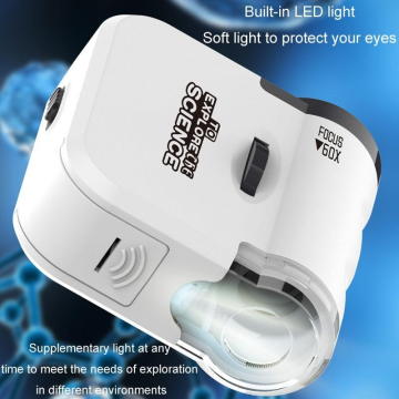 Minilabsters Mini Microscope De Poche Portable Pour Enfants Avec 5 Lames Preparees 60 135x