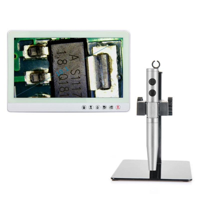 Microscope Numérique 5 Millions Pixels Grossissement 1-500X Écran 10 Pouces LED Haute Luminosité - www.yonis-shop.com