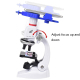Microscope Scientifique Pour Étudiants Avec Support Téléphone Magnification 1200x 400x 100x - www.yonis-shop.com
