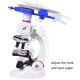 Microscope Scientifique Pour Étudiants Avec Support Téléphone Magnification 1200x 400x 100x - www.yonis-shop.com