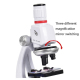 Microscope Scientifique Pour Étudiants Avec Support Téléphone Magnification 1200x 400x 100x - www.yonis-shop.com