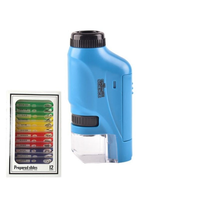 Microscope Portable Pour Enfants Avec Échantillons Et LED Puissante - www.yonis-shop.com