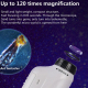 Microscope Portable Pour Enfants Avec Lentille Optique LED Grossissement 60-120 Fois Léger Et Compact - www.yonis-shop.com