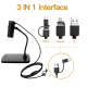 Microscope Digital 3 en 1 avec Support Hélicoïdal Grossissement 50-1000X Capteur Haute Performance 8 LED Ajustables - www.yon...