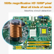 Microscope Digital 3 en 1 avec Support Hélicoïdal Grossissement 50-1000X Capteur Haute Performance 8 LED Ajustables - www.yon...