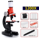 Microscope Enfant Éducatif LED Grossissement 1200X Expériences Scientifiques École Primaire - www.yonis-shop.com
