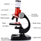 Microscope Enfant Éducatif LED Grossissement 1200X Expériences Scientifiques École Primaire - www.yonis-shop.com