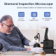 Microscope Haute Définition 50-1000X Avec Écran 4.3 Pouces et Batterie 3000mAh Pour Bijoux et Codes GIA - www.yonis-shop.com