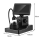Microscope Haute Définition 50-1000X Avec Écran 4.3 Pouces et Batterie 3000mAh Pour Bijoux et Codes GIA - www.yonis-shop.com