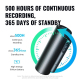 Dictaphone Intelligent Réduction De Bruit Enregistrement Vocal Magnétique 4GB Noir 500 Heures Autonomie - www.yonis-shop.com