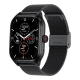 Montre Connectée Écran 2.01 Pouces Bluetooth Appel Surveillance Santé Bracelet Acier