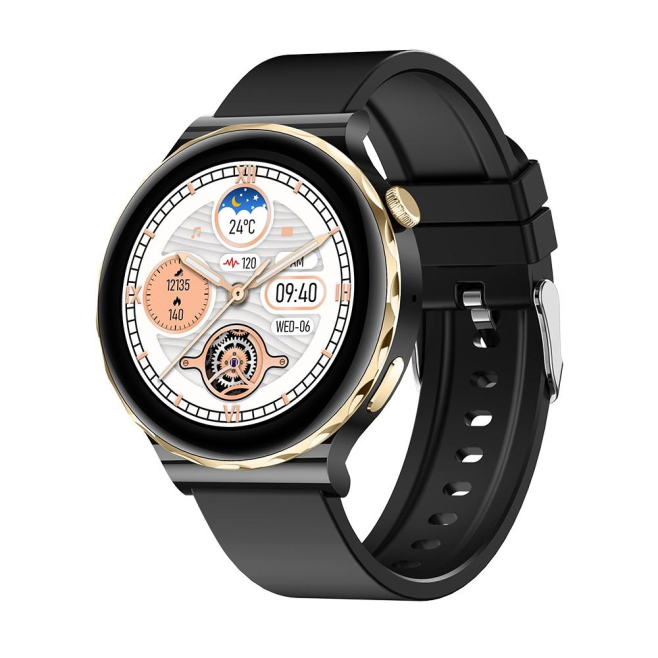 Montre Connectée 1.28 Pouces Dual Mode Sport Bluetooth Appel Surveillance Santé Cardio Sommeil Oxygène Sang Pression Artériel...