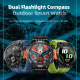 Montre Connectée Étanche IP68 Avec Lampe SOS Bluetooth 5.0 Écran 1.46 Pouces Suivi Cardiaque et Sommeil Notification Appels e...