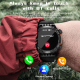 Montre Connectée Étanche IP68 Avec Lampe SOS Bluetooth 5.0 Écran 1.46 Pouces Suivi Cardiaque et Sommeil Notification Appels e...
