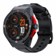 Montre Connectée Étanche 5ATM Écran 1.46 Pouces Bluetooth Appels Cuir Noir