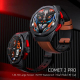 Montre Connectée Étanche 5ATM Écran 1.46 Pouces Bluetooth Appels Cuir Noir - www.yonis-shop.com