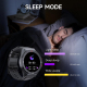 Montre Connectée Étanche 5ATM Écran 1.46 Pouces Bluetooth Appels Cuir Noir - www.yonis-shop.com