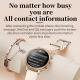 Montre Connectée Étanche Multifonctionnelle Avec Appel Bluetooth Et Suivi Santé Écran Haute Définition - www.yonis-shop.com