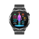 Montre Connectée Écran Couleur 1.43 Pouces Bracelet Acier Inoxydable Bluetooth Appel ECG Étanche IP68 Suivi Santé et Fitness ...
